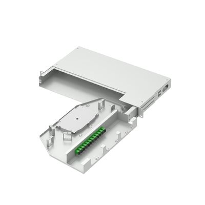 12 Core Swing Patch Panel Optisch Verdeelframe 19 Inch SC APC Type Glasvezelapparatuur nr.