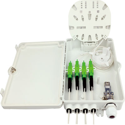 Wandstaaf montage glasvezel distributie doos voor netwerk FTTH IP65 buiten 8 kernen