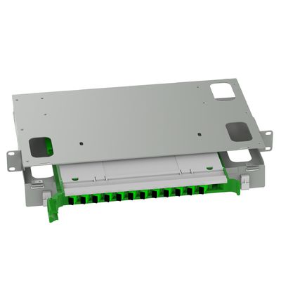 5 Tijd 12-poort SC-type glasvezel distributie patchpanel voor duurzame FTTX toepassingen
