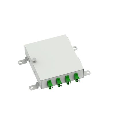 RAL 7035 4 Cores LC UPC Fiber Optic Terminal Box voor FTTX in FTTX Terminal Equipment