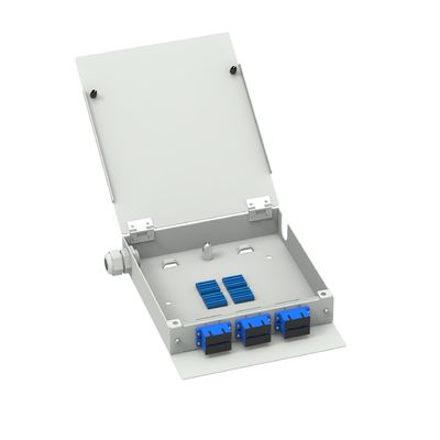 12 Core SC UPC Glasvezel Terminal Box voor FTTX-netwerk van koudgewalst staal