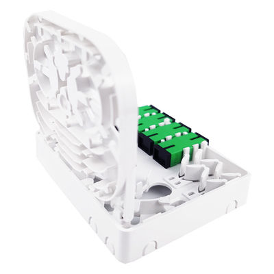 SC/APC Grijs 4 kernen Plastic Fiber Optic Faceplate Socket Panel voor Indoor Network FTTH