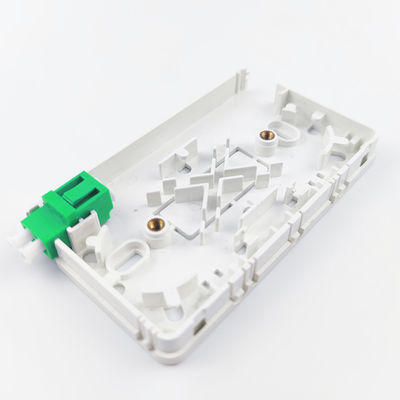 FTTH-netwerk glasvezelkabel stopcontactpaneel 2 kernen LC APC Plastic faceplate 116*69*19 mm