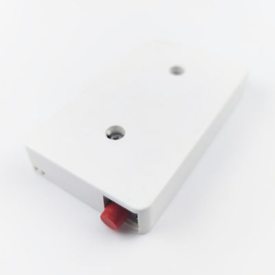 2 kernen UPC-plastic fiber optic faceplate socket panel voor FTTH-netwerk in wit/grijs