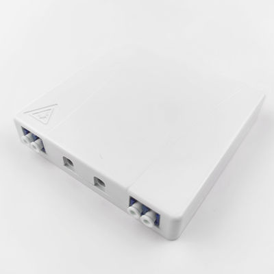 5 Grijz/wit LC UPC Plastic Fiber Optic Faceplate Socket Panel voor FTTH-netwerken binnen