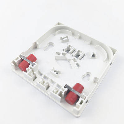 114*85*21mm FC/UPC Plastic Fiber Optic Faceplate Socket Panel voor Indoor Network FTTH