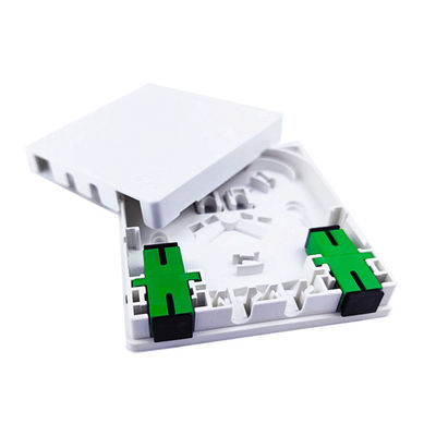 2 Core SC APC Plastic Fiber Optic Faceplate Socket Panel Geschikt voor FTTH-netwerk