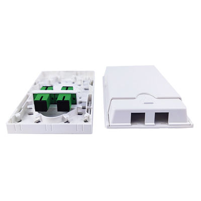 2 kernen Plastic Fiber Optic Faceplate Socket Panel voor naadloze FTTH-integratie