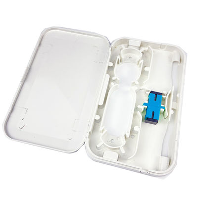 FTTH-netwerktoepassingen Plastic Fiber Optic Faceplate Socket Panel voor White Indoor