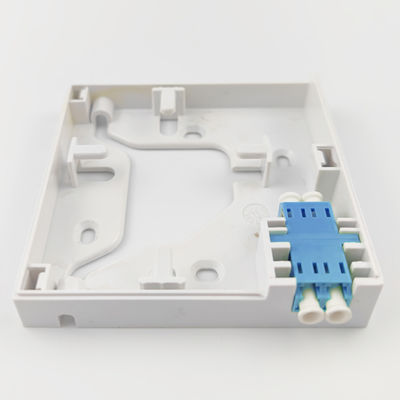 1 poort LC UPC Plastic Fiber Optic Faceplate Socket Panel voor naadloze FTTH-installatie