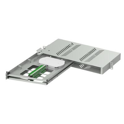 Sub-optisch distributieframe 24 poorten LC APC Swing Type 19 inch Fiber Optic Patch Panel