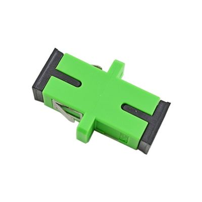 Earless Dustproof Quad SC Glasvezel Adapter met APC UPC PC PBT Materiaal 1 Poort/2 Poorten