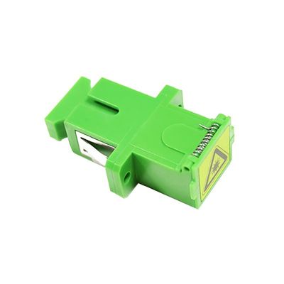 Earless Dustproof Quad SC Glasvezel Adapter met APC UPC PC PBT Materiaal 1 Poort/2 Poorten