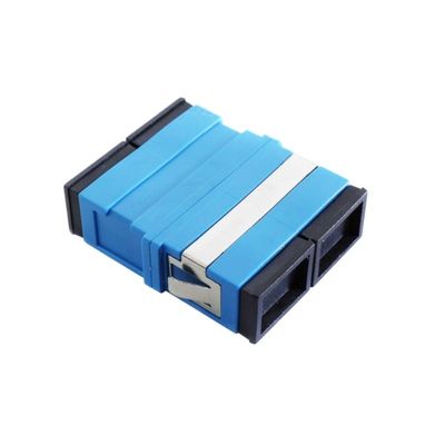 Earless Dustproof Quad SC Glasvezel Adapter met APC UPC PC PBT Materiaal 1 Poort/2 Poorten