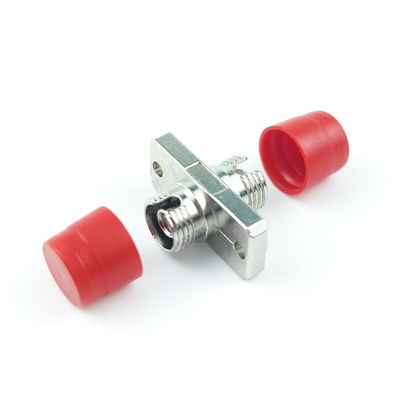 Rechthoekige FTTH Simplex UPC FC-optische vezeladapter met zinklegering/plastic PBT-materiaal