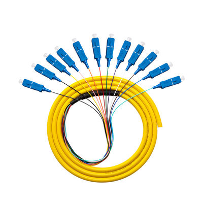 SCUPC-optische vezel pigtail patchcord in aanpasbare lengte voor prestaties