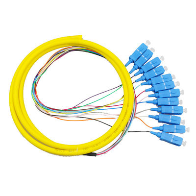 SCUPC-optische vezel pigtail patchcord in aanpasbare lengte voor prestaties