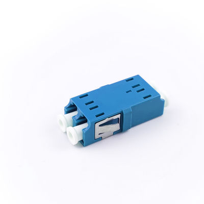 FTTH Duplex LC UPC Glasvezel Adapter 2 Port Coupler PBT Earless Design voor Netwerken