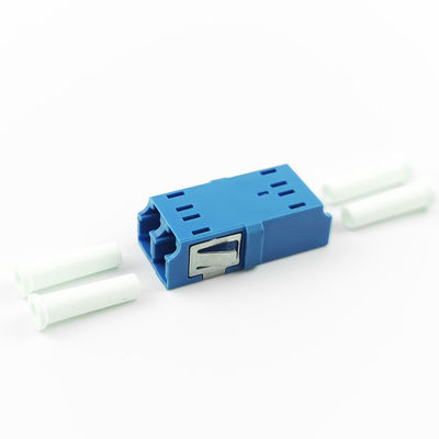 FTTH Duplex LC UPC Glasvezel Adapter 2 Port Coupler PBT Earless Design voor Netwerken