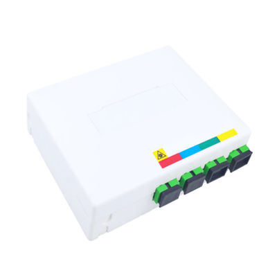 4 Core Plastic Fiber Optic Faceplate Socket Panel SC Connector Voor FTTX Indoor 5