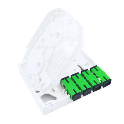 4 Core Plastic Fiber Optic Faceplate Socket Panel SC Connector Voor FTTX Indoor 5