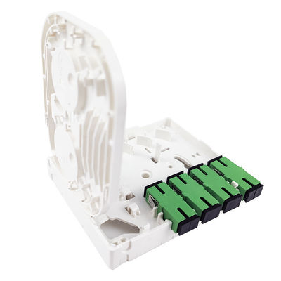 4 Core Plastic Fiber Optic Faceplate Socket Panel SC Connector Voor FTTX Indoor 5