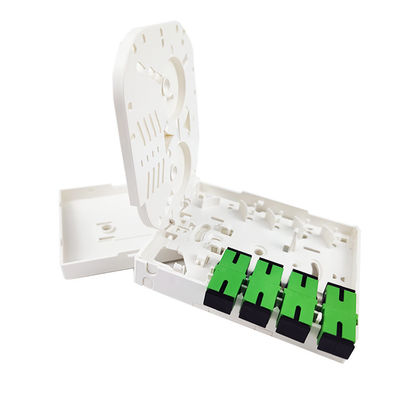 4 Core Plastic Fiber Optic Faceplate Socket Panel SC Connector Voor FTTX Indoor 5