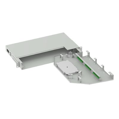 24 cores FC APC Type 19 inch Swing Patch Panel voor ODN-netwerk optische distributieframe