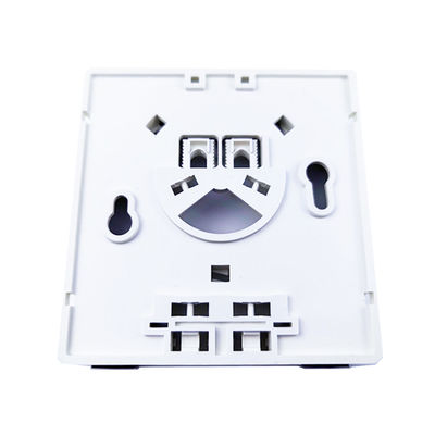 SC Connector Type 2 Cores Plastic Fiber Optic Faceplate Socket Panel voor FTTH Indoor
