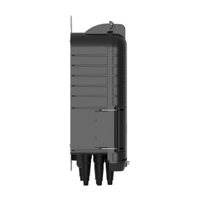 Buiten FTTH-optische glasvezelsplitterbox voor 48 splicingcapaciteit en 3 hoofdkabelpoorten