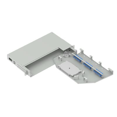 24 kernen Glasvezelapparatuur 19 inch Swing Patch Panel LC UPC-type voor FTTX ODN