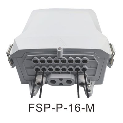 16 Cores Outdoor Fiber Optic Terminal Distribution Box voor Dropcable en hoofdkabel
