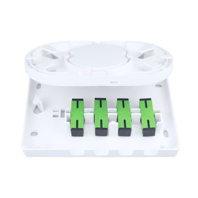 SC Connector 4 Cores Plastic Fiber Optic Faceplate Socket Panel voor FTTH Netwerken 5