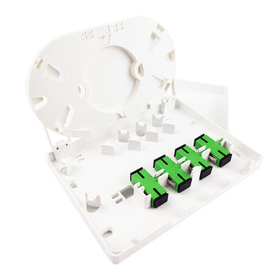 SC Connector 4 Cores Plastic Fiber Optic Faceplate Socket Panel voor FTTH Netwerken 5