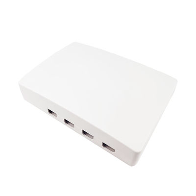 SC Connector 4 Cores Plastic Fiber Optic Faceplate Socket Panel voor FTTH Netwerken 5