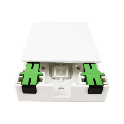 2 Core Plastic Fiber Optic Faceplate Socket Panel Network voor FTTH-installaties binnen