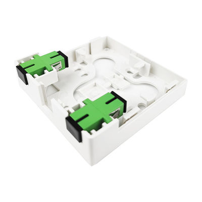 2 Core Plastic Fiber Optic Faceplate Socket Panel Network voor FTTH-installaties binnen