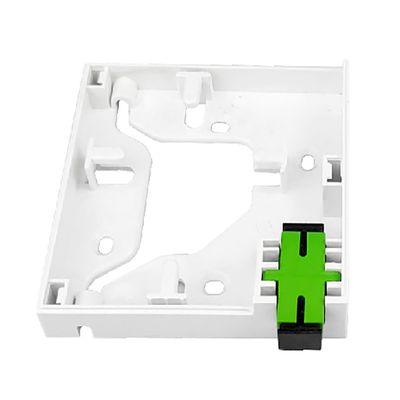 1 Core Plastic Fiber Optic Faceplate Socket Panel Wit essentieel voor FTTH-verbinding