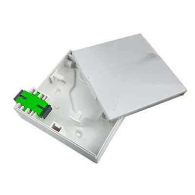 1 Core Plastic Fiber Optic Faceplate Socket Panel Wit essentieel voor FTTH-verbinding