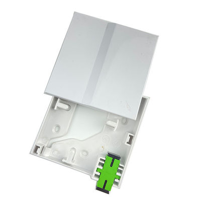 1 Core Plastic Fiber Optic Faceplate Socket Panel Wit essentieel voor FTTH-verbinding