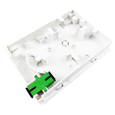 2 kernen Plastic Fiber Optic Faceplate Socket Panel SC Connector Type voor bekabelde LAN-netwerken