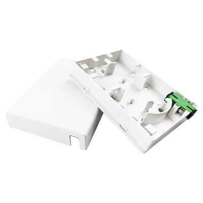 2 kernen Plastic Fiber Optic Faceplate Socket Panel SC Connector Type voor bekabelde LAN-netwerken