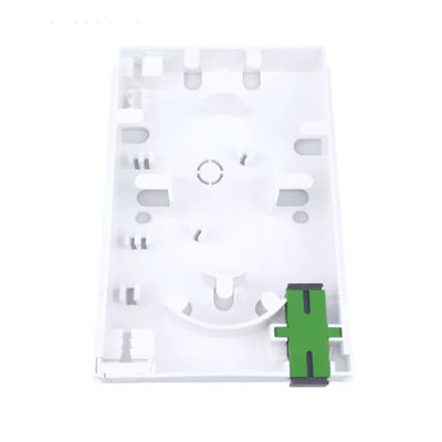 2 kernen Plastic Fiber Optic Faceplate Socket Panel SC Connector Type voor bekabelde LAN-netwerken