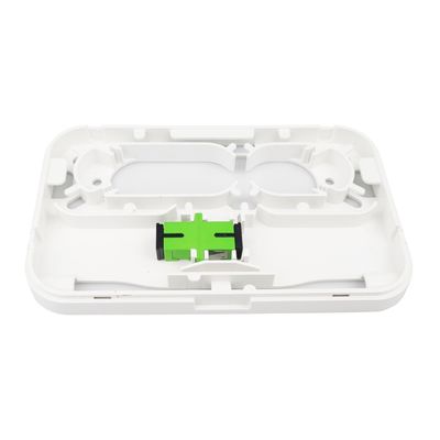 FTTH-netwerk Indoor Wit 1 Core Plastic Fiber Optic Faceplate Socket Panel SC Connector Type 5