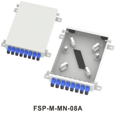 FTTX Network ODN Metal Mini Fiber Optic FTTH Terminal Box 8 Core Distribution met LC en SC connectoren