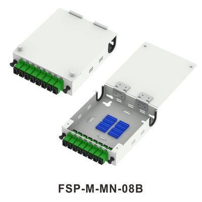 FTTX Network ODN Metal Mini Fiber Optic FTTH Terminal Box 8 Core Distribution met LC en SC connectoren
