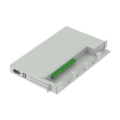 FTTX 19 inch Swing Patch Panel LC APC Type 12 Cores Glasvezelapparatuur met 5