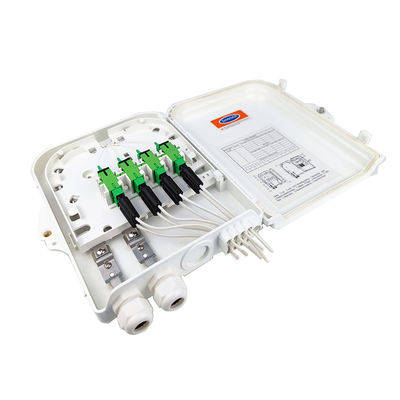 Muur/pool 8 kernen buiten FTTH optische terminal glasvezel distributie doos met 3 keer