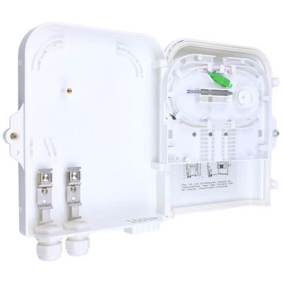 Muur/pool 8 kernen buiten FTTH optische terminal glasvezel distributie doos met 3 keer