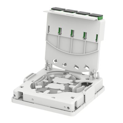 FTTX 4 Core Plastic Fiber Optic Faceplate Socket Panel voor binnen met SC-connector